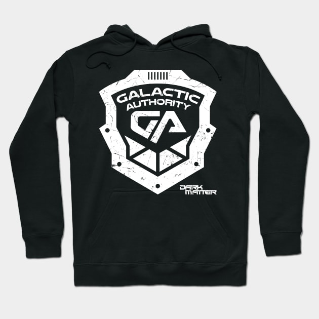 Dark Matter - Galactic Authority Shield Hoodie by BadCatDesigns